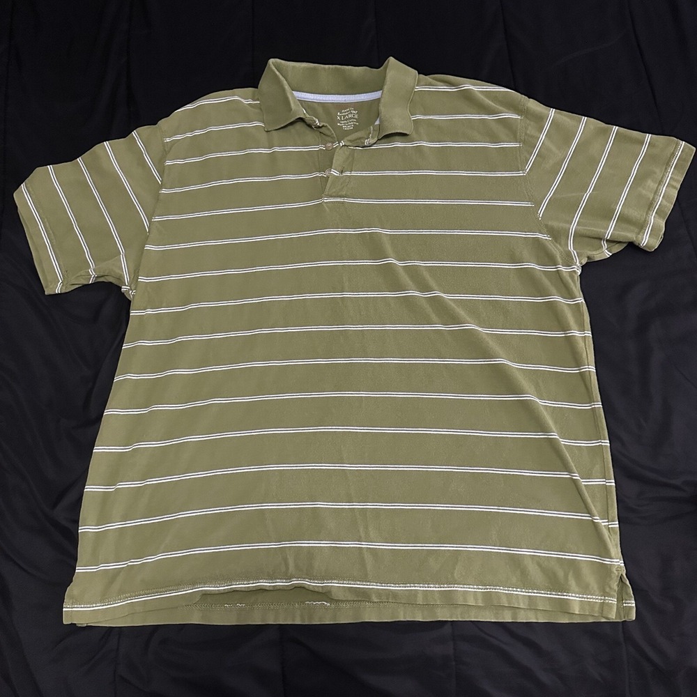 Wrangler Olive‎ green stripped polo